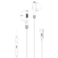 Wave WA-80W Wired Ear Phone Type-C (White) - M