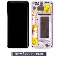 Samsung Galaxy S8 (SM-G950F) Service Pack LCD Display Assembly With Frame (Violet Frame)