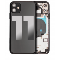 Apple iPhone 11 Pulled Mid-Frame Housing with Parts No Battery (Black)