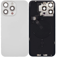 Apple iPhone 16 Pro Max Pulled Back Glass With Steel Plate+Magnet+NFC - White Titanium