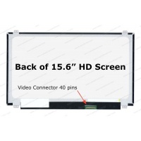 LCD Screen 15.6'' WideScreen LTN156AT20-S01 HD (1366x768) Top and Bottom Brackets 40-pin