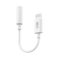 Wave WA-152 Lightning To 3.5 mm jack Adapter (White) - Supports mic & music