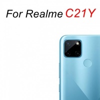 Realme C21Y Back Cover With Camera Glass Lens ( Blue ) -LL