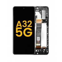Samsung Galaxy A32 5G (A326) Pulled LCD Scherm Met Frame (Zwart)