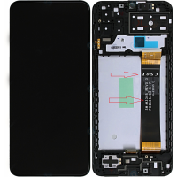 Samsung Galaxy A13 4G (A137) (Flex M336B) Service Pack LCD Display Assembly With Frame (Black)