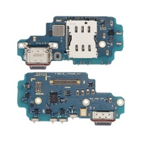 Samsung Galaxy S23 Ultra Charging Port Board Flex With Sim Card Reader (ORi 1:1) - CS
