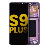 Samsung Galaxy S9 Plus Pulled LCD Display Assembly With Frame (Lilac Purple)