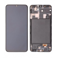 Samsung Galaxy A20 (A205) OLED LCD Display Assembly With Frame (Black)