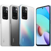 Xiaomi Redmi 10 Back Cover with camera Glass Lens (Blue)