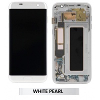 Samsung Galaxy S7 Edge (SM-G935F) Refurbished LCD Display Assembly With Frame (Silver)