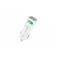 Wave USB Car Charger With Double USB Port 3.1A (C201B)