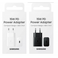 Samsung PD Power Adaptor (15W) | EP-T1510 (With Packing) (Black & White) - Black