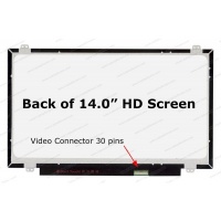 LCD Screen 14.0'' WideScreen N140BGE-E33 REV.C3 HD (1366x768) Top and Bottom Brackets Matte 30 pin