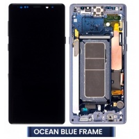 Samsung Galaxy Note 9 (N960F-DS) Pulled LCD Display Assembly With Frame (Ocean Blue)