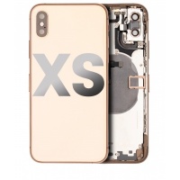 iPhone XS Pulled Mid-Frame Housing with Parts No Battery (Gold)