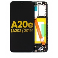 Samsung Galaxy A20E (A202F) ORI LCD Display Assembly With Frame (Black)