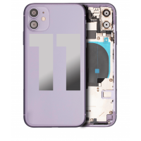 Apple iPhone 11 Pulled Mid-Frame Housing with Parts No Battery (Purple)