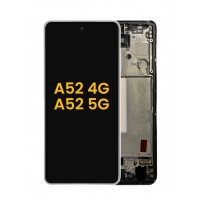 Samsung Galaxy A52 Refurbished LCD Scherm Met Frame (White)