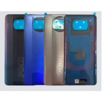 Xiaomi Poco X3 Back cover with Camera Glass Lens (Black)