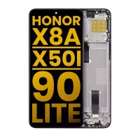 Honor X8A 4G / 90 Lite Origineel LCD Scherm met frame (Zwart)