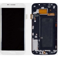 Samsung Galaxy S6 Edge (SM-G925F) LCD Display Assembly With Frame (White)