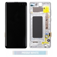 Samsung Galaxy S10 Plus (SM-G975F) service pack LCD Display Assembly With Frame (Prism silver)