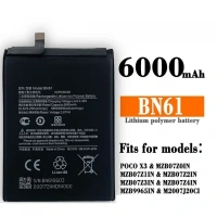 Battery Compatible For Xiaomi Poco X3 (BN61) Li-Po 6000 mAh -KU