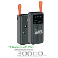 Wave Power Bank 30000 mAh (WA-924) - Black