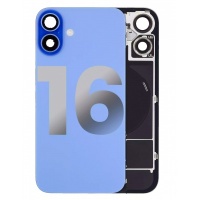 Back Glass Replacement For iPhone 16 With Steel Plate+Magnet + NFC - Blue