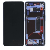 OnePlus 7T LCD Display With frame (Glacier Blue