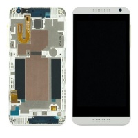 HTC Desire 610 LCD Display Assembly With Frame (White)