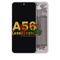 Samsung Galaxy A56 (SM-A566)) service pack LCD Display Assembly With Frame (Pink)