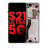 Samsung Galaxy S21 Ultra (G998B) service pack LCD Assembly (Silver/ White)
