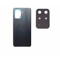Oppo A94 4G Back Cover With Camera Glass Lens (Black)