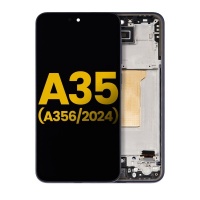 Samsung Galaxy A35 (SM-A356) service pack LCD Display Assembly With Frame (Black)