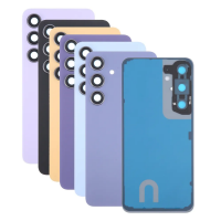 Samsung S24 FE Back Covers With camera Glass Lens (SM-S721) - White / Gray