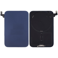 iPhone 17 Pro Pulled Achter Glass Met Metaal Stalen plaat+magneet+NFC -Blauw