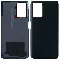 Oppo A76 Back Cover With Camera Glass Lens (Black)