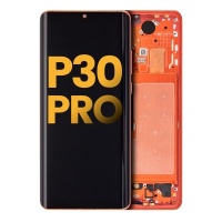 Huawei P30 Pro service pack LCD Assembly Complete With Frame+Battery (Orange)