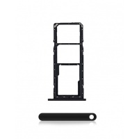 Samsung Galaxy A01 (A015F) Dual Sim Card Tray (Black) - U