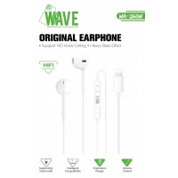 Wave WA-260 HiFi Plug and Play Lightning EarPhones -LA