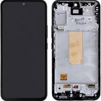 Samsung Galaxy A54 5G (A546B) service pack LCD Display Assembly Met Frame (Black)