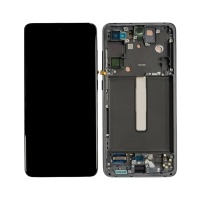 Samsung Galaxy S21 FE 5G (SM-G990B) service pack LCD Display Assembly With Frame (Grey)