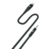 Wave WA-65 Type-C To AUX 3.5 mm Cable 1M (Black) - A