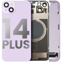 Apple iPhone 14 Plus OEM Pulled Mid-Frame Housing with Parts + Back Cover (Purple)