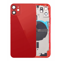 Apple iPhone 12 Pulled Mid-Frame Housing With Parts No Charging Port (Red)