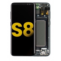 Samsung Galaxy S8 OLED LCD Display Assembly With Frame (Black)