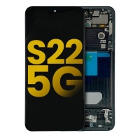 Samsung Galaxy S22 (SM-S901B) service pack LCD Display Assembly With Frame (Graphite/Gray)