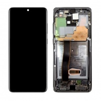 Samsung Galaxy S20 (SM-G980F) LCD Display Assembly With Frame (Cosmic Black)