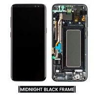 Samsung Galaxy S8 (SM-G950F) Pulled LCD Display Assembly With Frame (Midnight Black)